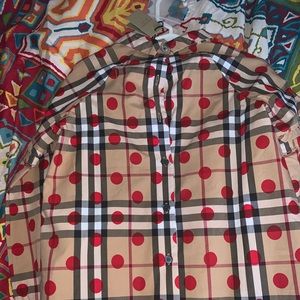 Authentic girls Burberry shirt. Size 6Y